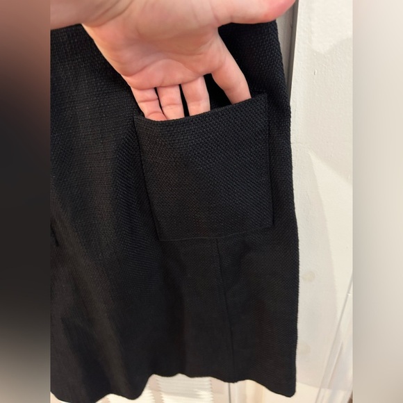 Tory Burch Black Tweed Front pocket shift dress - Picture 2 of 7